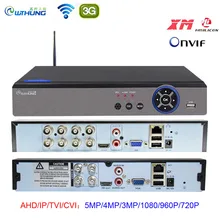 AHD 5MP CCTV Wifi DVR NVR H.265 4CH 8CH P2P xmeye облако видеорегистратор для домашнего видеонаблюдения CCTV ONVIF для AHD IP камера