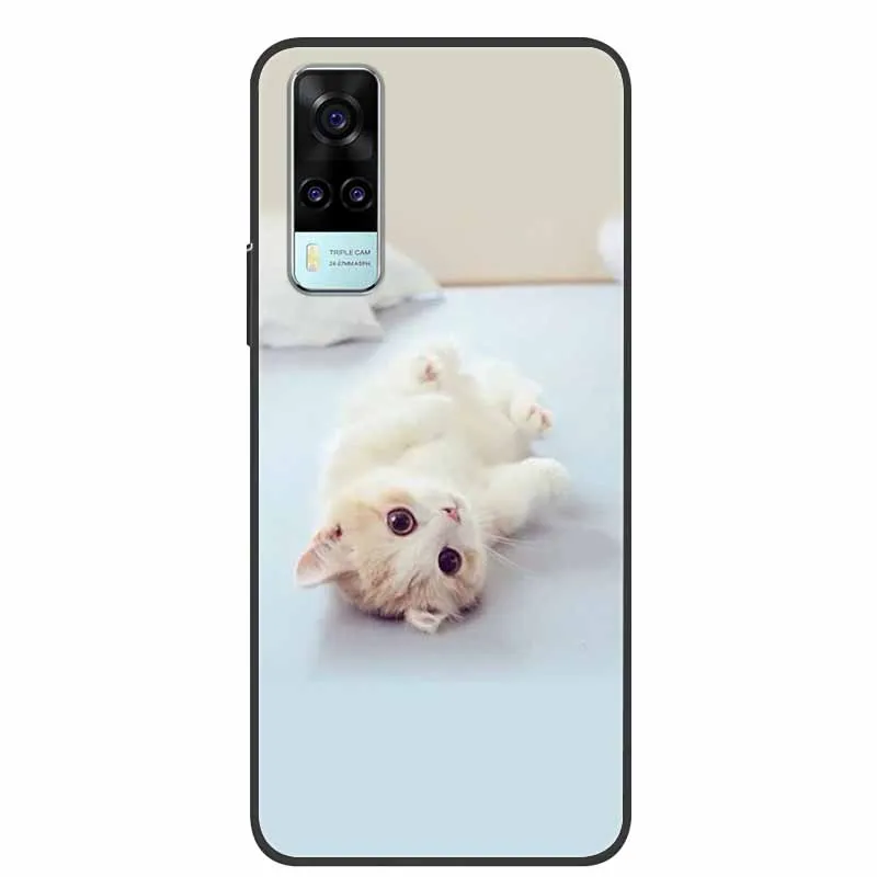 Cute Cartoon Shockproof Soft Silicone TPU Back Cover - Enhanced Protection and Style