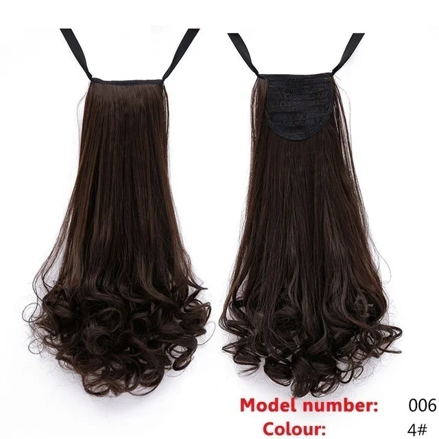 LUPU длинная волна конский хвост Синтетический шнурок конский хвост клип в наращивание волос термостойкие поддельные волосы для девочек