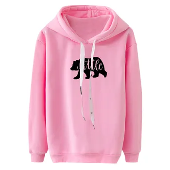 

Women Long Sleeve Casual Hooded Sweatshirt Pullover Top Blouse Fashion Girl Boy Woman The Man Autumn Vogue Discount