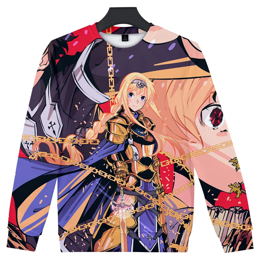 Sword Art Online: Alicization Print Pullover Sweatshirt Men/Women Winter Fashion Casual Harajuku O-neck Sweatshirt Hot Sale Sword Art Online: Alicization Print Pullover Sweatshirt Men/Women Winter Fashion Casual Harajuku O-neck Sweatshirt Hot Sale