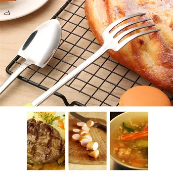 

Cute Children Spoon Fork Set Baby Feeding Spoon Fork Stainless Steel Kids Eating Cutlery Baby Flatware Accessories