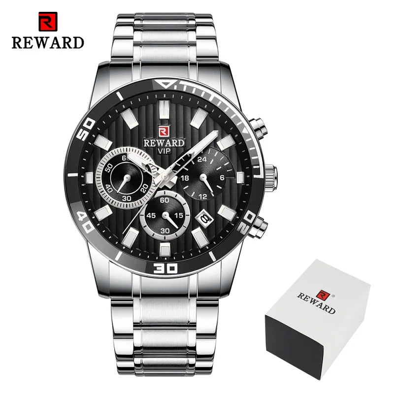Silver Black Box Erkek kol saati наградные мужские часы Модные Кварцевые Золотые часы Топ люксовый бренд для мужчин s Бизнес водонепроницаемые часы Relogio Masculino - Цвет: Silver Black Box