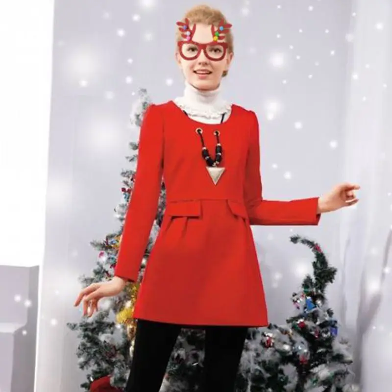 12 шт./партия, новинка, рождественские очки-креативные забавные очки для празднования Нового года, праздничные вечерние костюмы
