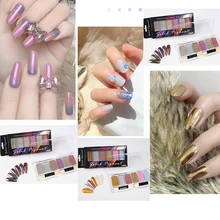 

Solid Super Fine State Aurora Glitter Powder Chorms Mirror Magic Nail Dust Manicure Holo Laser Glitter Powder 6Colors Kits