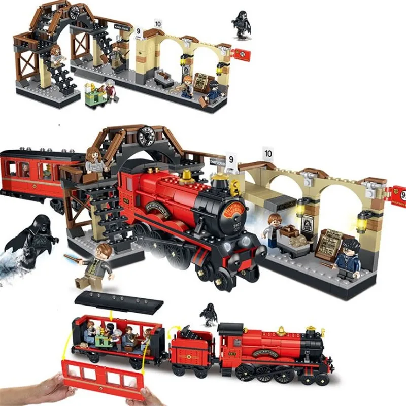 Новый Harri Magic Hogwartse Express Whomping Willow 75953 75955 модель строительные блоки кирпичи игрушки
