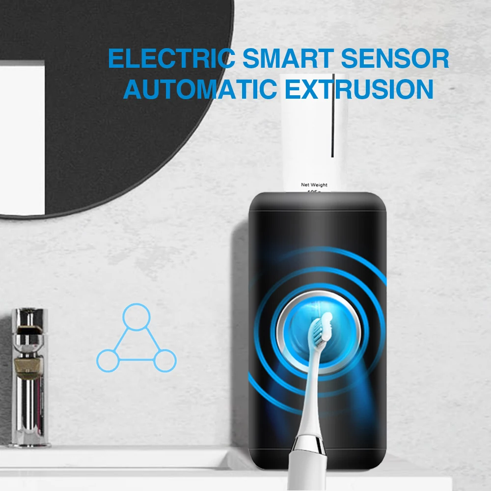 Automatic Toothpaste Squeezer Set Electric Ultraviolet Disinfection Toothbrush Wall-mounted Non-punch Toothpaste Squeezer