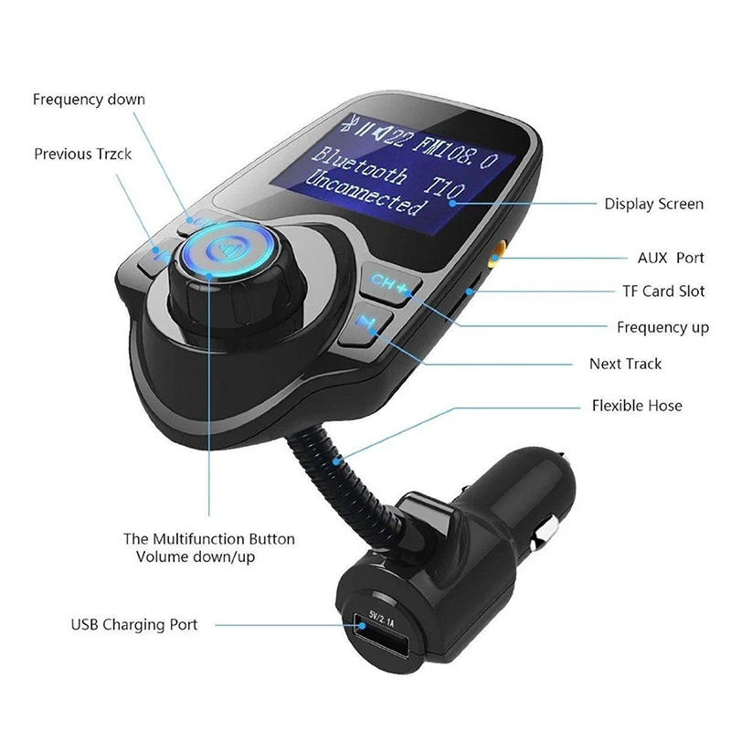 Новейшее автомобильное зарядное устройство USB адаптер для автомобильного прикуривателя Зарядное устройство s беспроводной автомобильный Bluetooth fm-передатчик MP3 радио адаптер автомобильный комплект