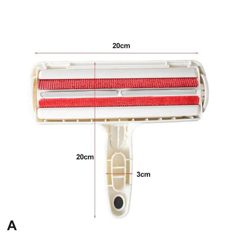 1 шт. 2Way устройство для удаления шерсти домашних животных ролик удаление собачья кошачья шерсть из мебели самоочищающее устройство для удаления шерсти домашних животных один с ручным управлением - Цвет: Red