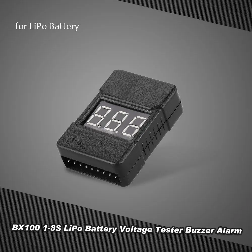 BX100 1 8S Lipo тестер напряжения батареи/сигнал тревоги низкого напряжения/проверка