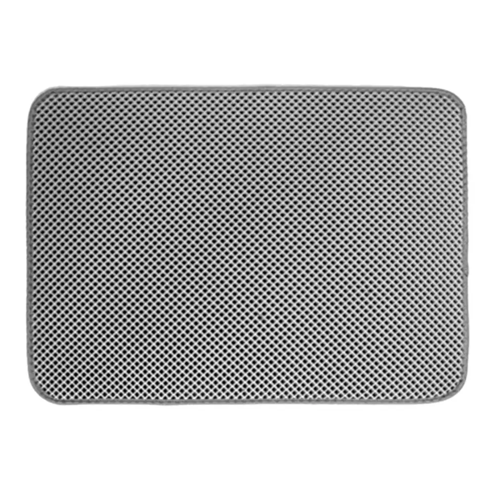 Pet Cat Litter Mat Waterproof EVA Double Layer Cat Litter Trapping Pet Litter Box Mat Clean Pad Products For Cats Accessories