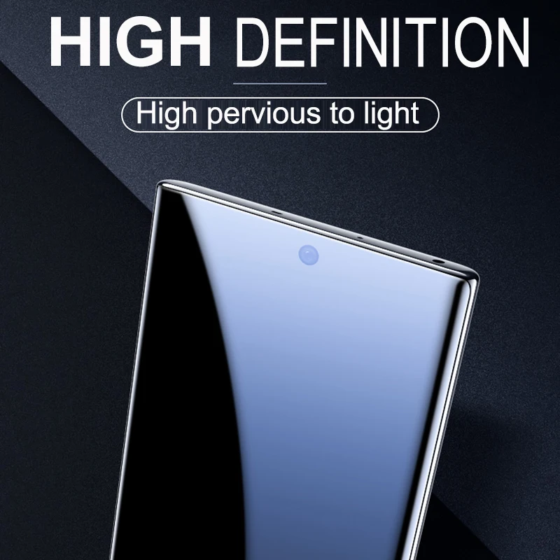 21D UV Note 10 Plus защита для экрана УФ-стекло для Samsung Galaxy S8 S9 S10 Plus 5G Note 8 9 полный клей Note 10 10+ закаленное стекло