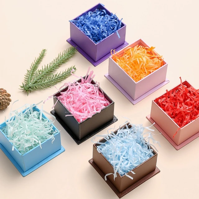 Shredded Paper Gift Box Filler  Material Box Filler Supplies - Foil Rose  Pink Gold - Aliexpress