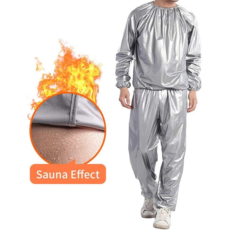 Professional Unisex Sauna Suit Exercise Gym Anti-rip PVC Sauna Suit Sweat Suit