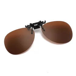 Polarized UV 400 Protection Clip - On Sunglasses (Tea)
