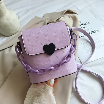 

Luxury women's bag 2020 high quality solid color embroidered thread messenger bag sac a main femme bolsos de mujer