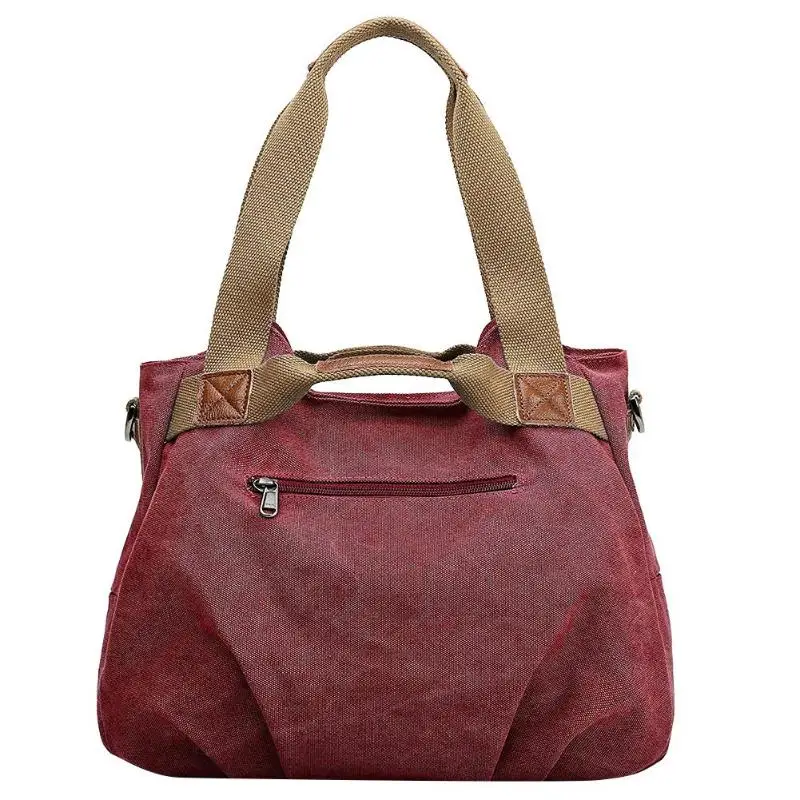 Модная женская сумка для покупок, Большая вместительная сумка, холщовая женская сумка на плечо, женская пляжная Дорожная сумка на плечо, сумка-тоут, клатч - Цвет: purple coffee
