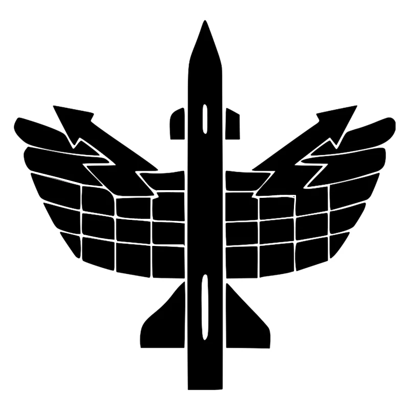 

ZWW-2387,15cm*cm14.6cm Air Defense Force Funny Car Sticker Vinyl Decal Car Bumper Window Car Decoration Sticker Accessories