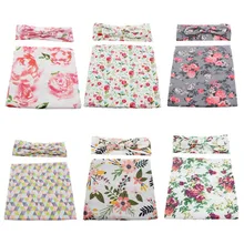 Детские аксессуары для волос, комплект для новорожденных, повязка на голову с заячьими ушками, тканевая повязка на голову, одеяло, костюм