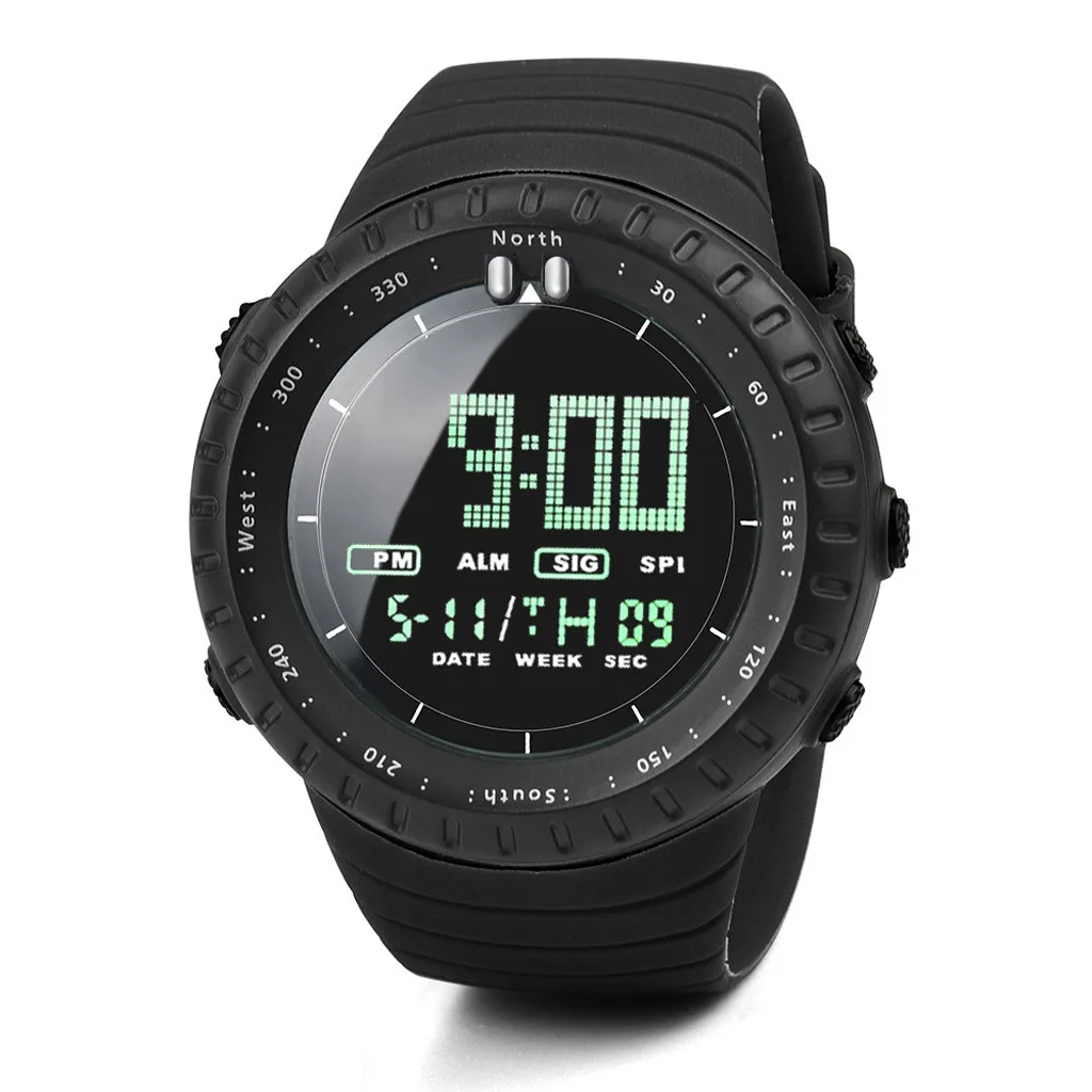 LED digital watch sport Military electric Watch 50M Awaterproof larm date watches Dive Swim Dress Sports Watches