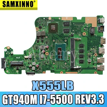 شراءEDP X555LB Mianboard X555LD REV 3.3 ل For Asus X555LJ X555LF X555LB X555LP اللوحة المحمول وحدة المعالجة المركزية 4GB-RAM I7-5500 GT940M/2GB