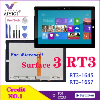 

Original Tested LCD Screen Replacment 10.8" LCD Display Touch Screen Assembly For Microsoft Surface 3 RT3 1645 1657