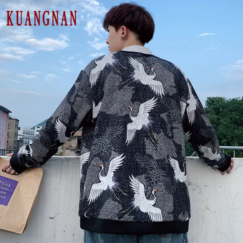 KUANGNAN кран толстовка мужская уличная хип хоп Harajuku толстовки мужские уличные одежда мужская Толстовка 5XL осень