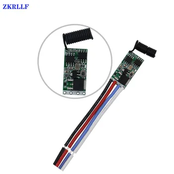

433 MHz Wireless Remote Control Switch Micro Mini DC 3.6V 5V 9V 12V 24V 1CH RF Relay Module Controller LED Light Switch Receiver