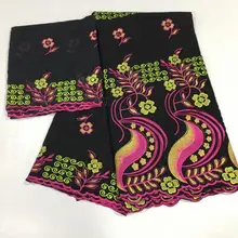 Африканская сухая кружевная ткань, высокое качество, хлопок, кружево, горячая Распродажа, швейцарская вуаль, кружевная ткань из Дубая, африканская ткань, 7 ярдов