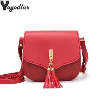 

Mini Crossbody Bag For Women Tassel Designer Fashion Handbags PU Leather Messenger Bag Ladies Flap Square Phone Shoulder Packet