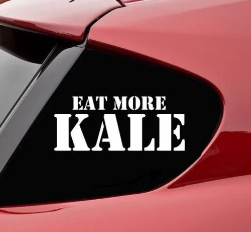 Eat more kale виниловая наклейка бампера забавная растительная диета здоровая еда