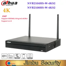 Dahua NVR 4/8 Kanal Kompakte 1U Lite 4K H.265 Drahtlose Netzwerk Video Recorder 4ch 8ch NVR2104/2108HS-W-4KS2 unterstützung wifi