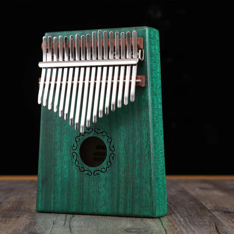 

Kalimba 17 Key African Solid Mahogany Thumb Finger Piano Sanza Solid Wood Kalimba Mbira Thumb Kalimba