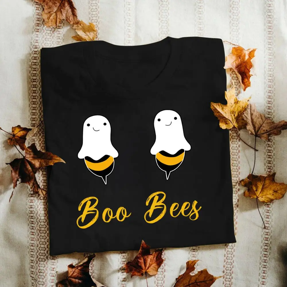 

Boo Bees Couples Let It Be Halloween Costume Funny Party Vintage Men T-Shirt Parent-child 100% cotton T-shirt with high quality