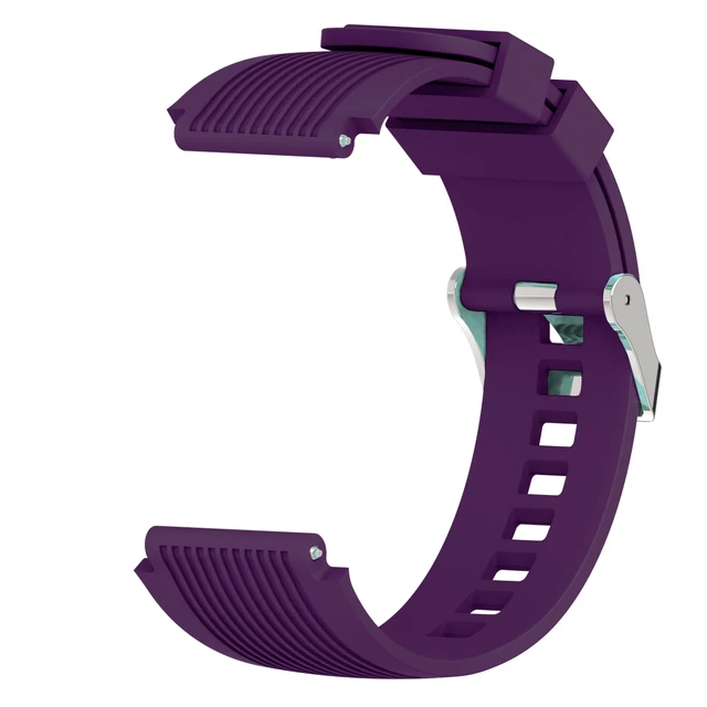 Silicone Smart Watch Strap for Samsung Galaxy Watch 3 45mm 41mm Galaxy Watch 42mm 46mm Replacement Bracelet for Gear S3 Wristban Purple