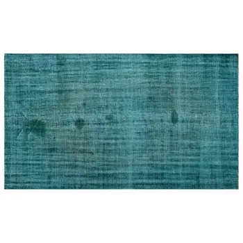 

Handmade Turquoise Vintage Overdyed Turkish Area Rug 192x320 Cm-6'4''X10'6''