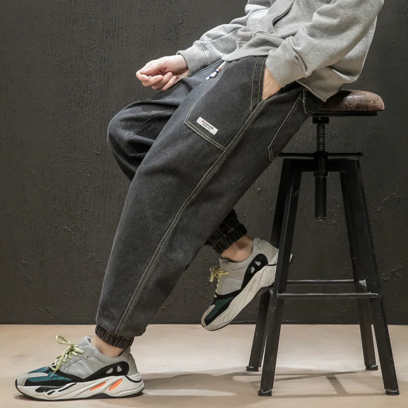 

Large Size 2019 Autumn New Macheda Japanese-style Origional Large Size Men's Loose-Fit Casual Beam Leg Jeans Trousers