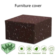 Водонепроницаемая садовая мебель, чехлы для плетеных диванов, защитный стол для гостиной, патио, дождь, снег, пылезащитный чехол, ПВХ покрытие
