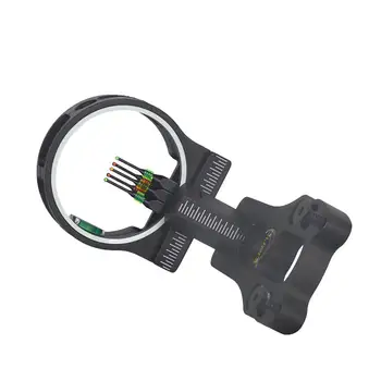 

New TP1550 5 Pin Bow Sight Fiber Pin with Light Slingshot Tool Bow Sight aluminium 2020