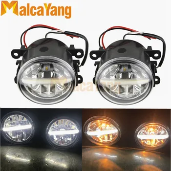 

2x Car Styling 12V Powerful External 90MM LED Fog Light For Focus MK2/3 Fusion Fiesta MK7 Automobiles H11 Socket Halogen Lamp