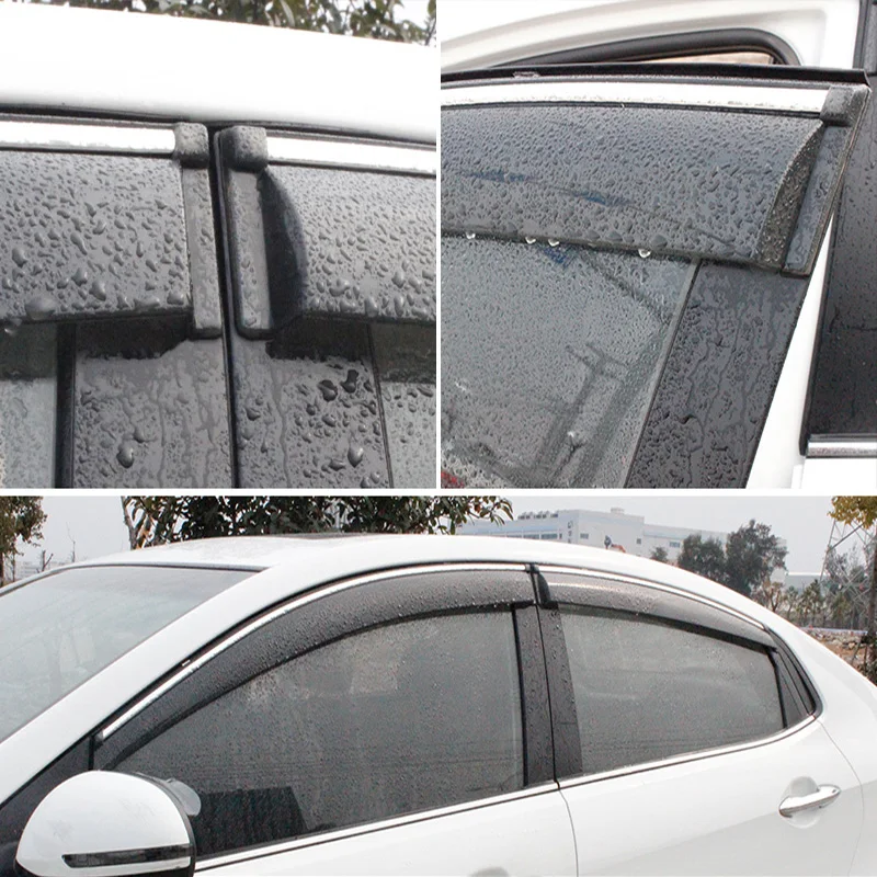 window visor car rain shield side wind window deflectors visor windshield on the windows accessories For Kia K3 2012-2019