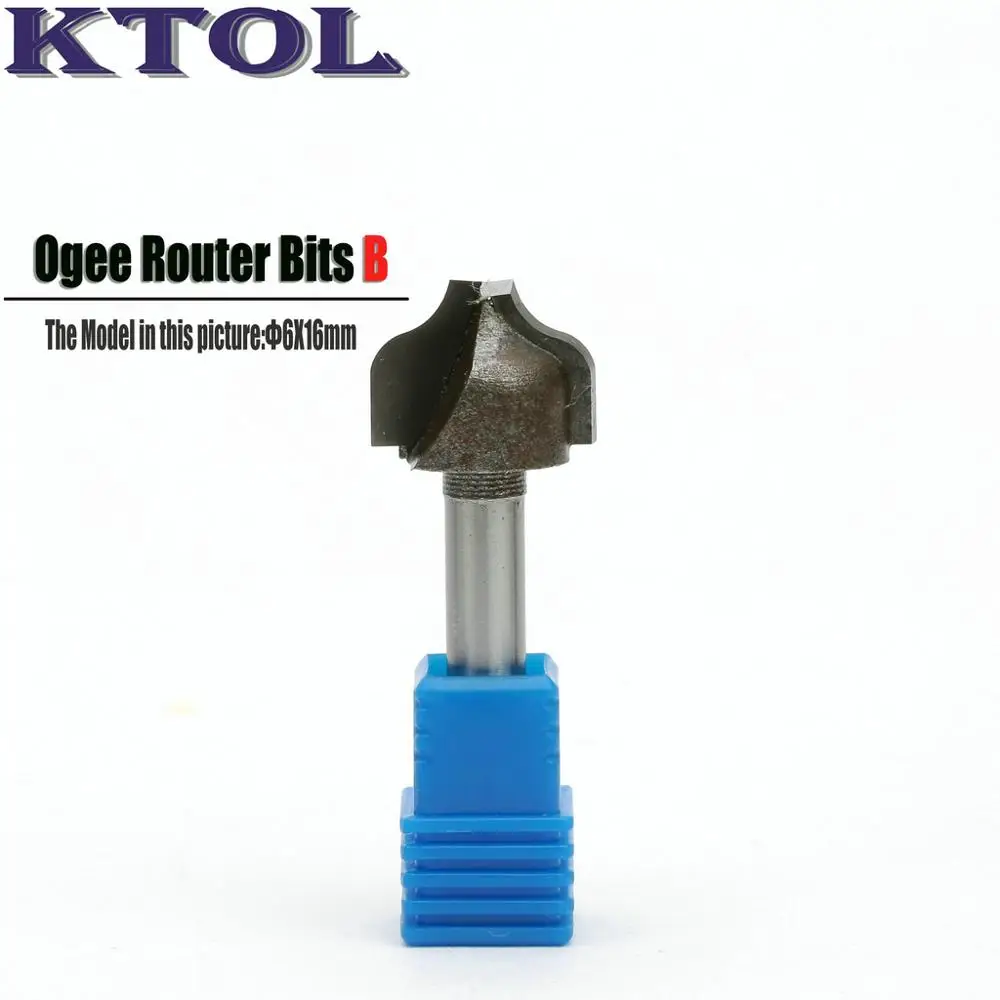 5 шт./лот 6x16MM A B C D E Roman Ogee набор фрез для фрезерования твердосплавные концевые
