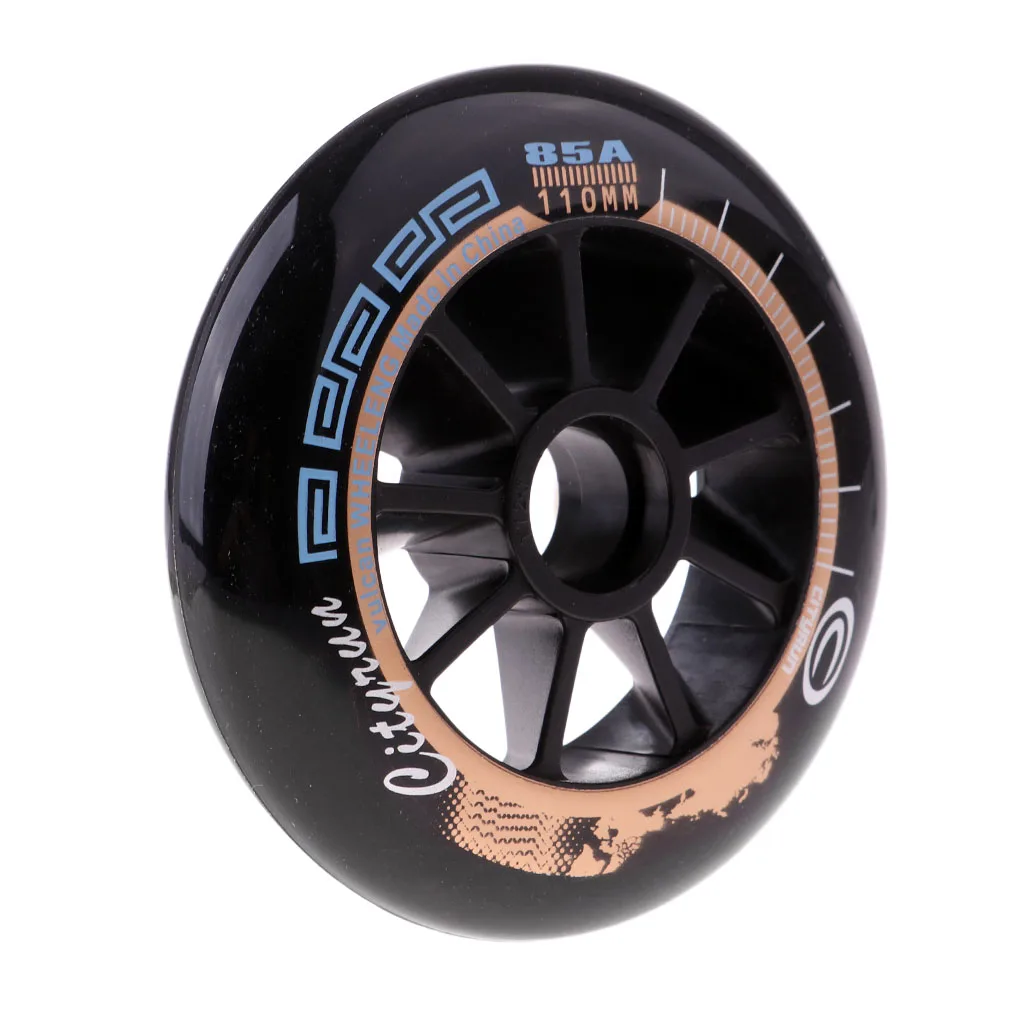 1 pcs Inline Roller Skate Wheel Replacement Skating Accessory Durable High Elastic Wear-resistant Sports Equipment 90/100/110mm