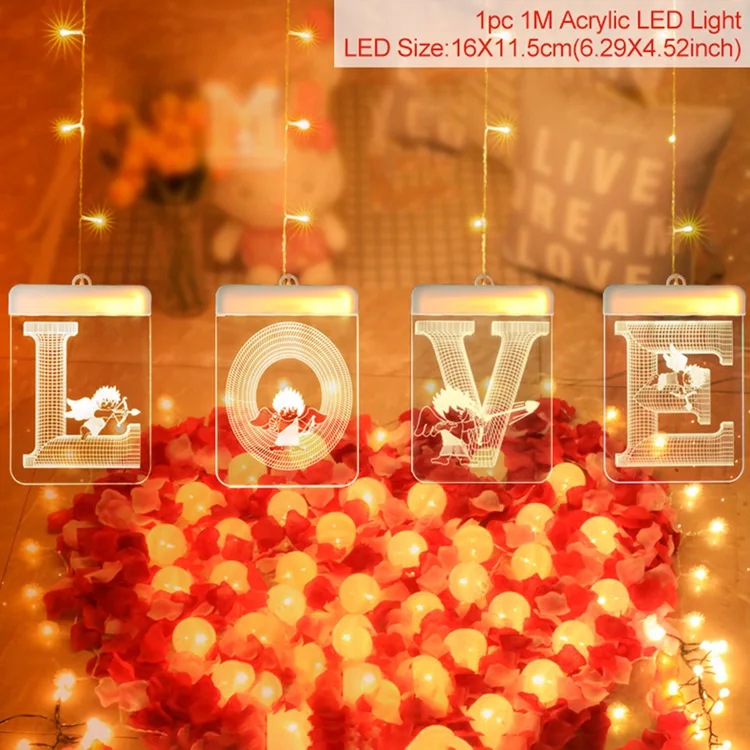 Huiran Love Marry Me светодиодный светильник-свеча в деревенском стиле, украшение для свадебного стола, светильник с буквенным принтом, подарок на свадьбу - Цвет: LOVE