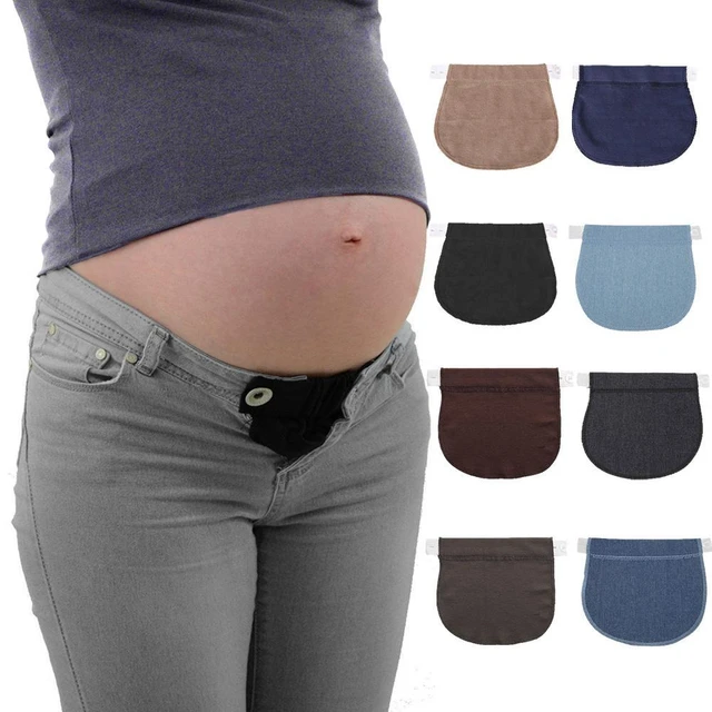 Cinturón de maternidad para embarazadas, extensor de cintura ajustable, ropa, vientre premamá - AliExpress