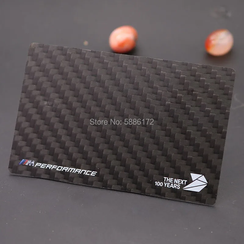

CMYK full color black carbon fibre printing plastic gift business PVC card with different numbers