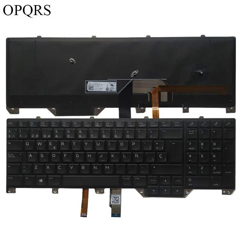 Новая испанская клавиатура для ноутбука DELL Alienware M17 17 R4 R5 с подсветкой 05PTHT PK131QB2A21 |