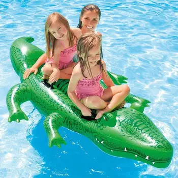 

Inflatable Children Crocodile Floating Cushion Pad Mat Water Relax Seat Toy