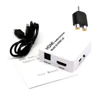 Универсальный Мощный звуковой экстрактор сигнала для HDMI цифровой аналоговый 3,5 мм 2 RCA адаптер сплиттера Plug-and-play