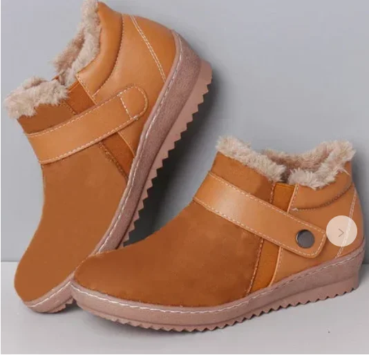 

NewWomen; Сезон Зима; Плотные теплые зимние сапоги ручной работы; Ботильоны из искусственной замши женские туфли на плоской подошве на высоком каблуке; Botas Mujer Plush; Обувь; Большие размеры 35-43 и выше, 695